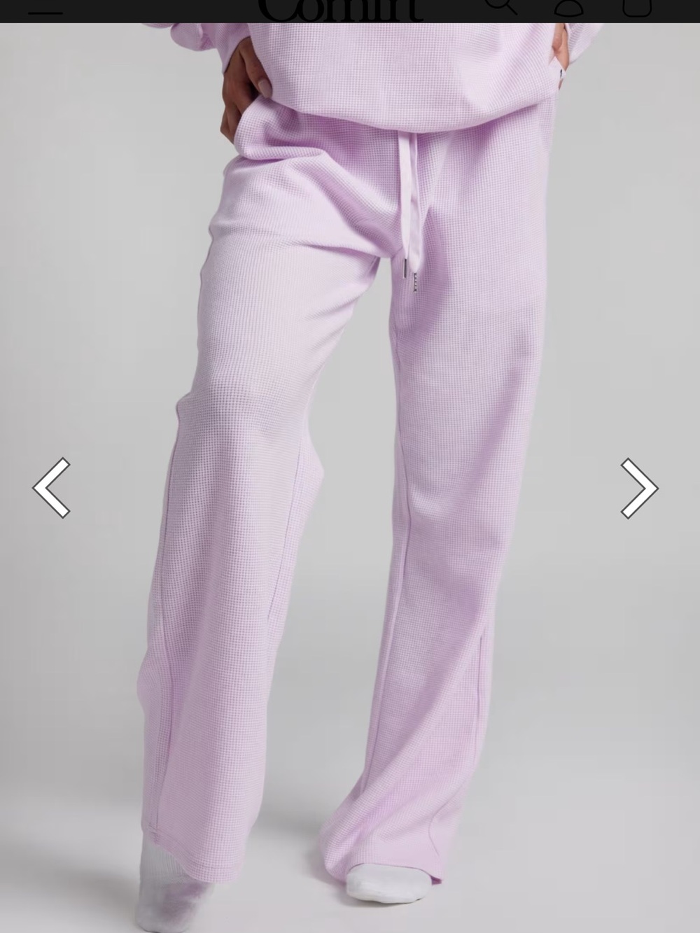 Comfrt waffle knit lounge set in limited edition Opal color. - Picture 10 of 15